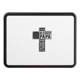 Blessed Papa Cross Christian Vintage Typography De Hitch Cover