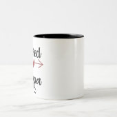 blessed papa Two-Tone coffee mug (Center)