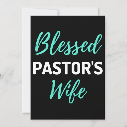 Blessed Pastors Wife Thank You Card