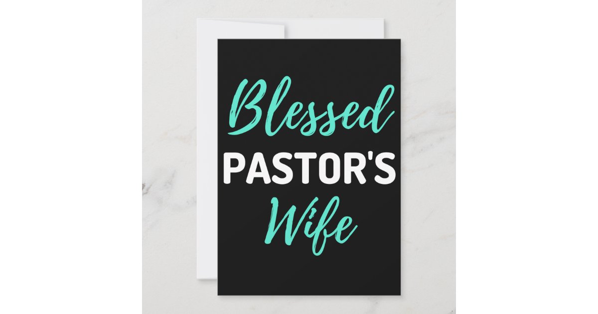 Blessed Pastors Wife Thank You Card Zazzle