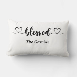 Blessed Personalized Throw Pillow