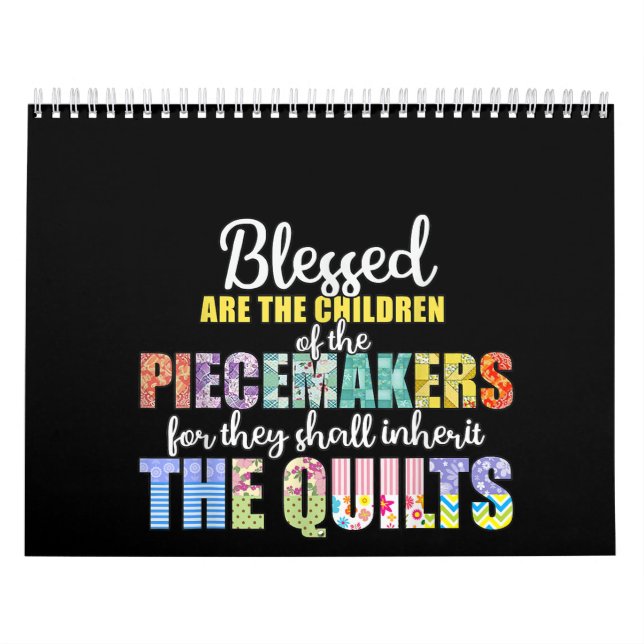 Blessed Piecemakers Children Quilting Crochet Calendar (Cover)
