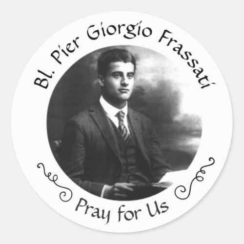 Blessed Pier Giorgio Frassati Classic Round Sticker