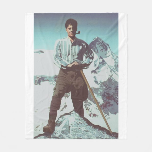 Blessed Pier Giorgio Frassati Fleece Blanket (Front)