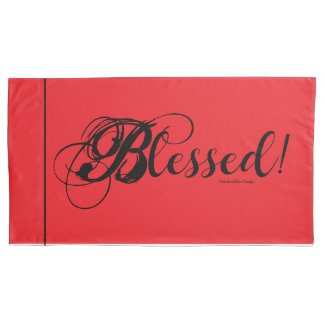 Blessed! Pillow Case Set (Red)