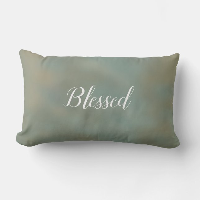 Blessed pillow green  (Front)