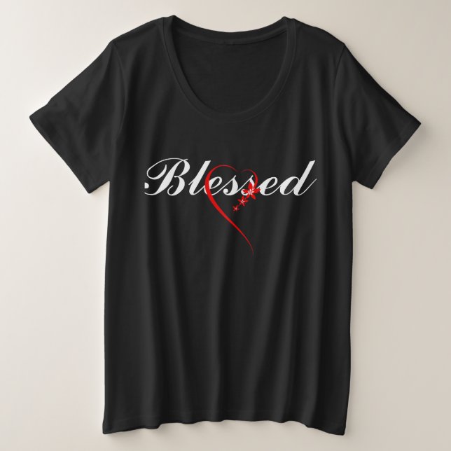 Blessed Plus Size T-Shirt (Design Front)