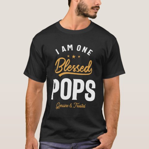 Blessed Pops _ A Dad Grandpas Pride T_Shirt