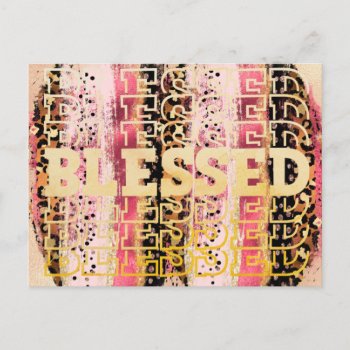 Blessed Postcard by Christian_Quote at Zazzle