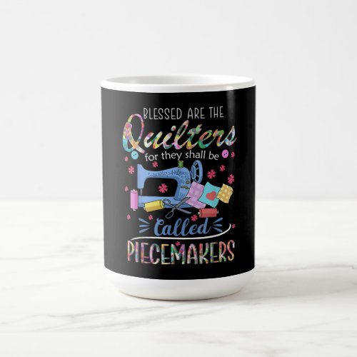 Blessed Quilters Piecemakers Quilting Sewing Gift Coffee Mug