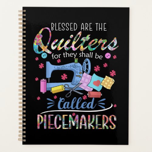 Blessed Quilters Piecemakers Quilting Sewing Gift Planner