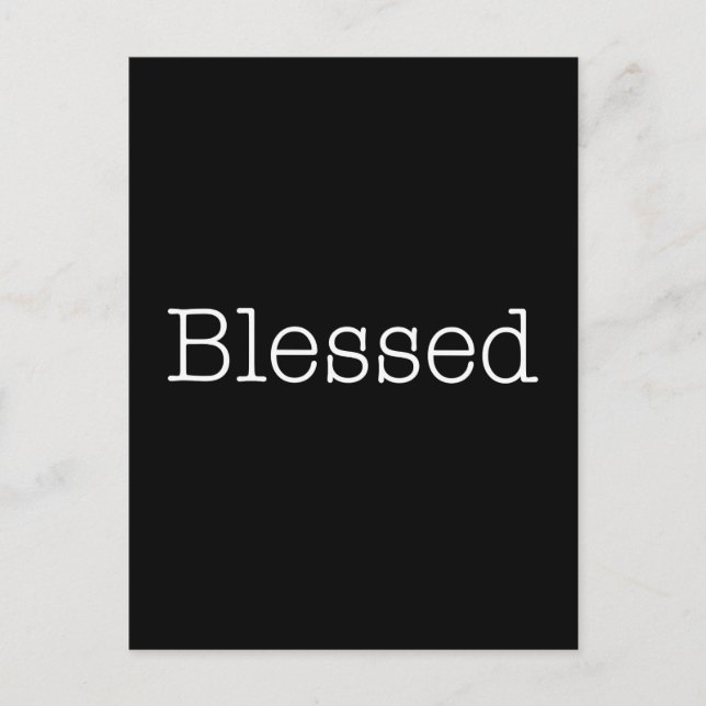 Blessed Quotes Inspirational Faith Quote Postcard (Front)