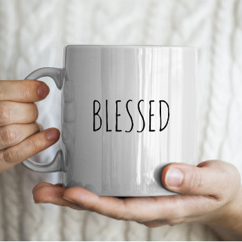 Blessed Rae Dunn Inspired Coffee Mug by freshpaperie at Zazzle