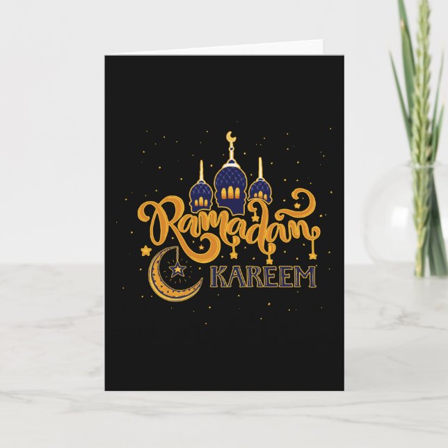 Blessed Ramadan Mubarak Fasting Card (Front)