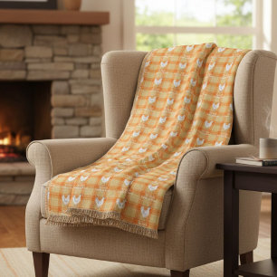 Blessed Rustic Chicken Pattern Blanket