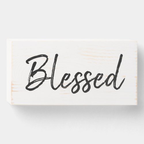 Blessed Rustic Farmhouse Wall Sign