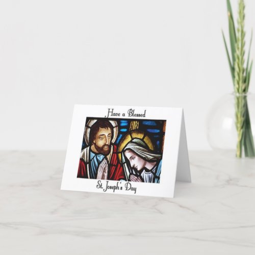 Blessed Saint Josephs Day Greeting Card