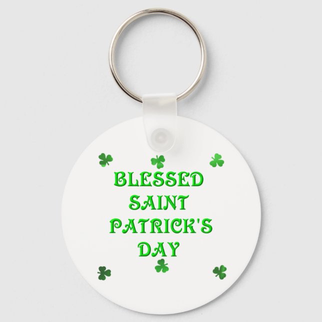 Blessed Saint Patrick's Day (1) Keychain (Front)