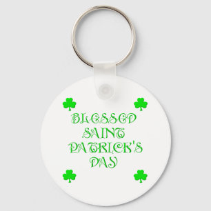 Blessed Saint Patrick's Day (3) Keychain
