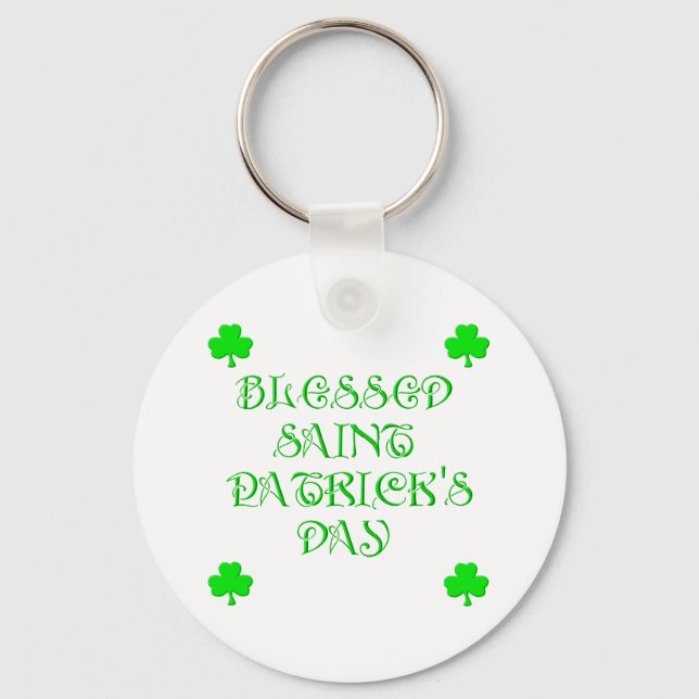 Blessed Saint Patrick's Day (3) Keychain (Front)