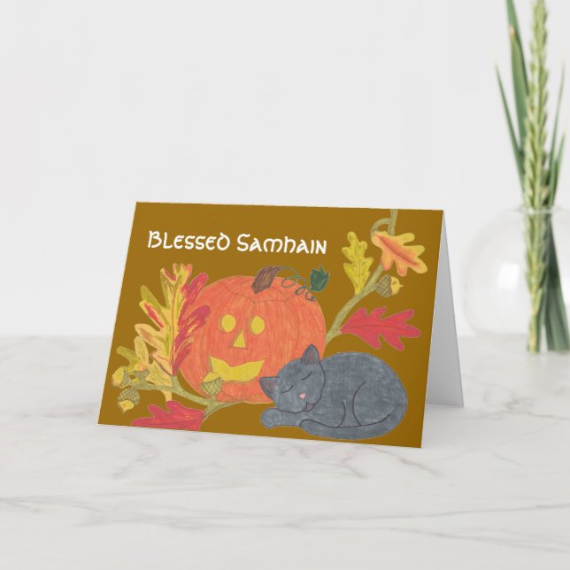 Blessed Samhain Card (Front)