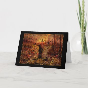 Blessed Samhain - Scarecrow Card by xgdesignsnyc at Zazzle