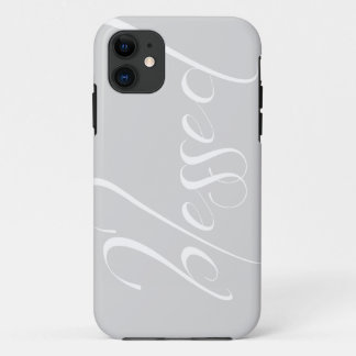 Blessed Silver Gray Statement iPhone 5s Case