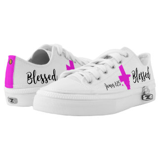 + "Blessed" SkriptureKicks Women's Printed Shoes