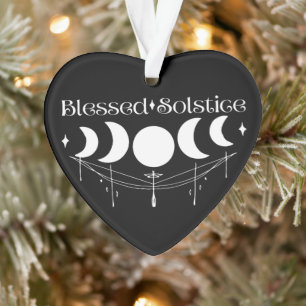 Blessed Solstice Moon Phases  Ornament