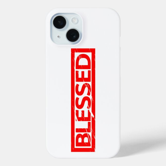 Blessed Stamp Case-Mate iPhone Case (Back)