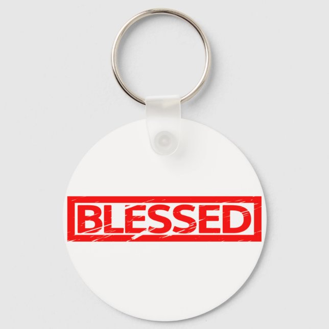 Blessed Stamp Keychain (Front)