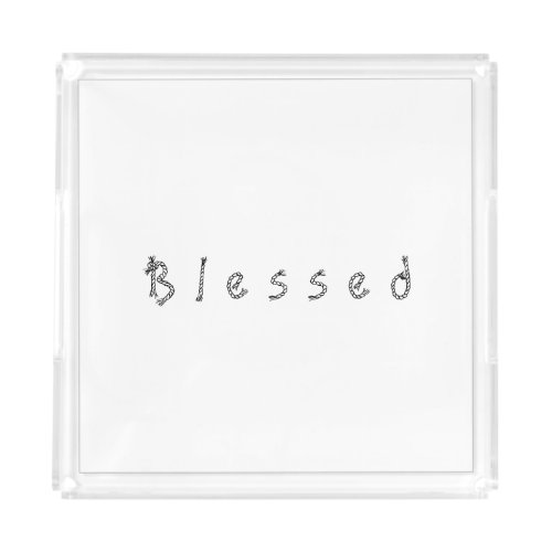 Blessed T_Shirt Long Apron Serving Tray Cutting Bo