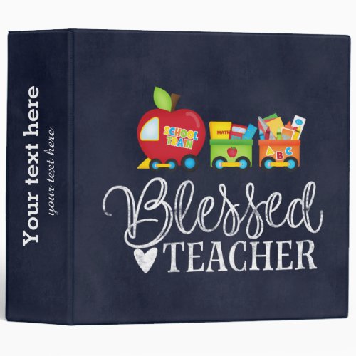 Blessed teacher 3 ring binder