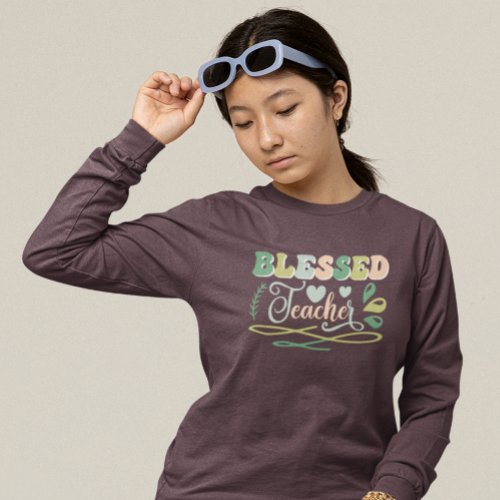 Blessed Teacher Back to School Design T_Shirt