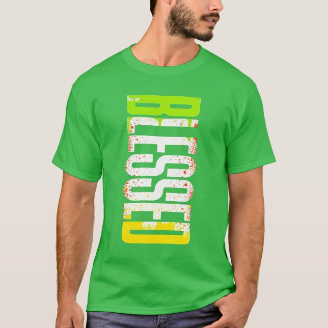 Blessed Tee – Grateful Living in Style (Front)