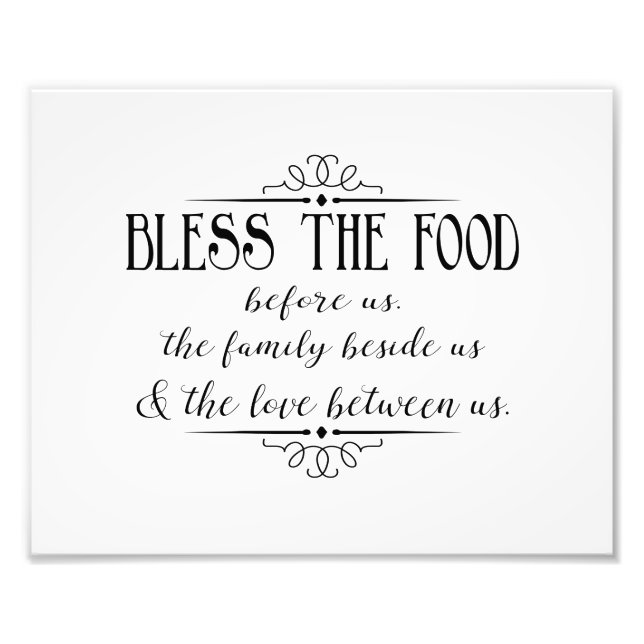 Blessed this food photo print (Front)