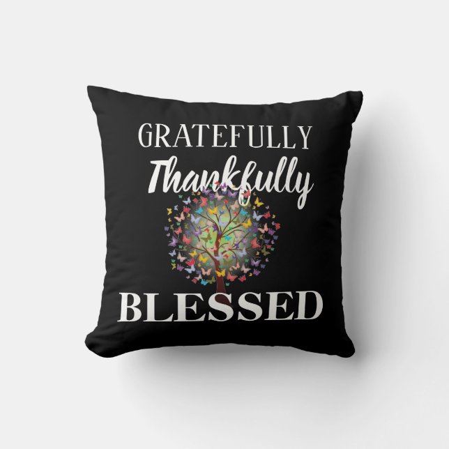 Blessed Throw Pillow (Front)