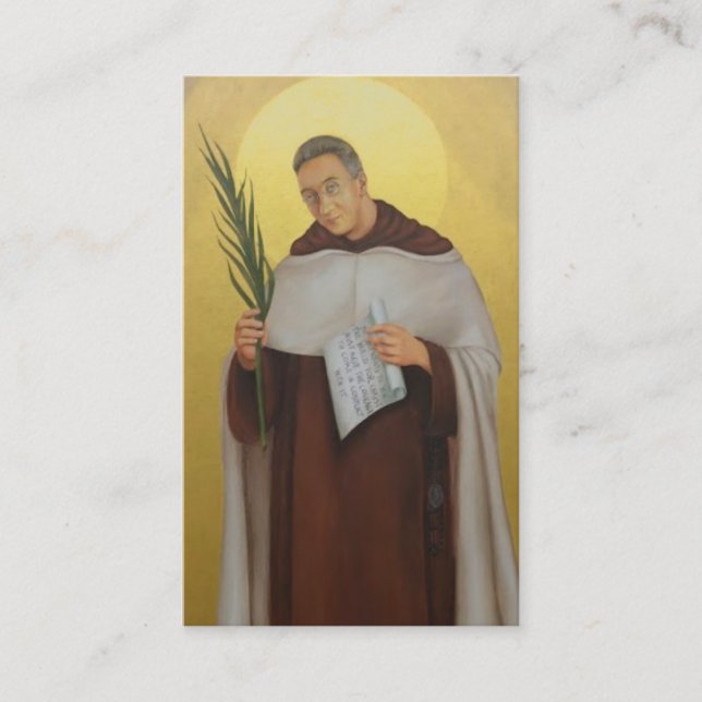 Blessed Titus Brandsma Carmelite Priest Holy Card (Front)