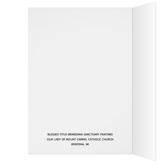 Blessed Titus Brandsma Carmelite Saints Priest (Inside (Left))