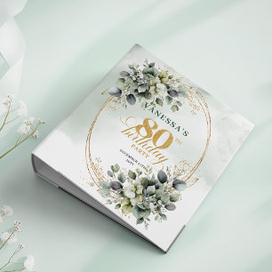 Blessed to Be 80 Dusty Green Memory Album 3 Ring Binder