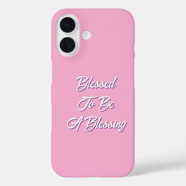 Blessed To Be A Blessing Pink  Case-Mate iPhone Case (Back)