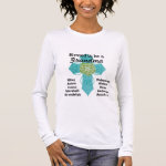 Blessed to be a Grandma Teal Cross Shirt