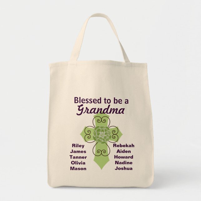 Blessed to be a Grandma Tote Bag (Front)