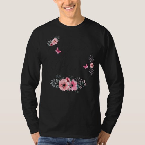 Blessed To Be Called Aun Women Floral Decoration T_Shirt