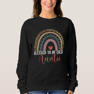 Blessed To Be Called Auntie Rainbow Mother s Day L Sweatshirt