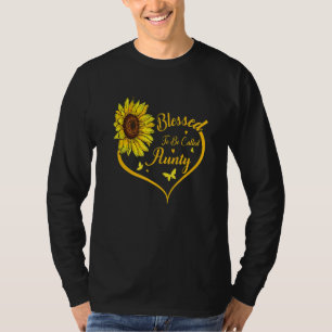 Blessed To Be Called Aunty Sunflower Mother s Day T-Shirt
