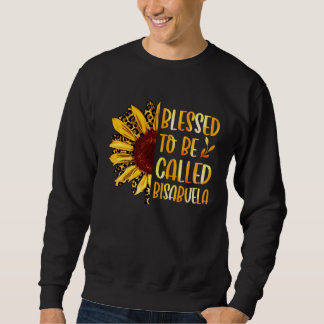 Blessed To Be Called Bisabuela Cute Sunflower Moth Sweatshirt