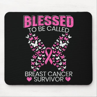 Blessed To Be Called Breast Cancer Survivor Pink B Mouse Pad