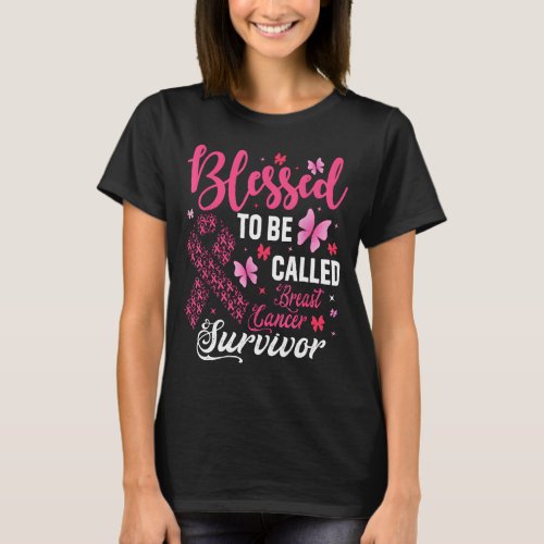 Blessed To Be Called Breast Cancer Survivor T_Shirt