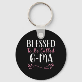 Blessed To Be Called G-ma Cute Cool Gma Keychain
